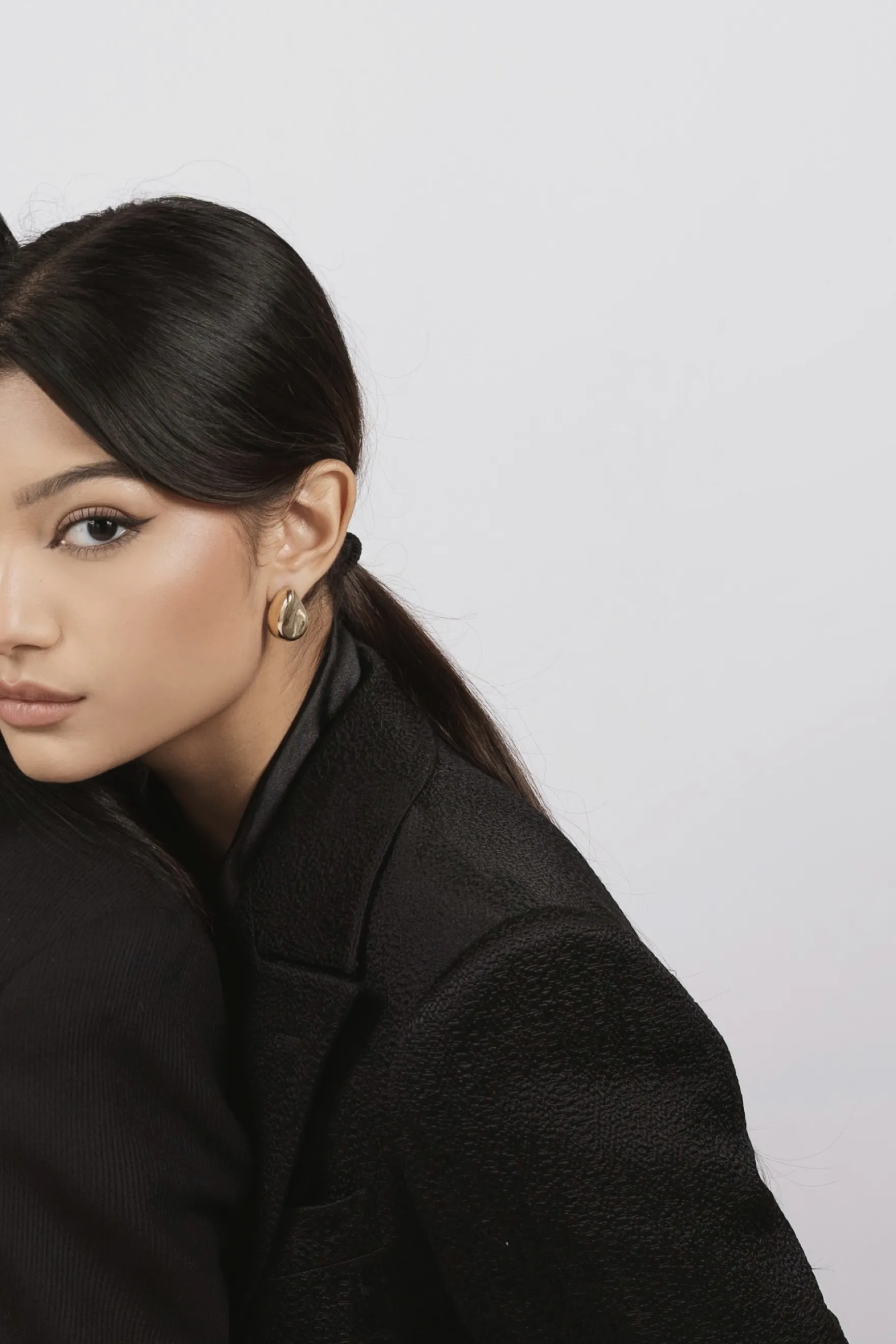 Editorial portrait from the MIRA Lash Studios brand shoot